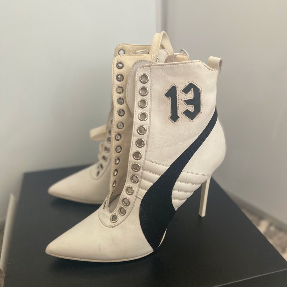 Puma Rihanna fenty heel, (white and black  and size U.S 7.5) - Picture 2 of 5